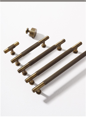 P00341 Solid Brass Kitchen Cabinet Drawer Handles Furniture Wardrobe Antique Brass Pull Door Handle 