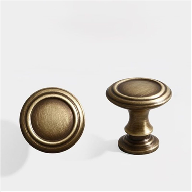 P00342 Kitchen Cabinet Hardware Antique Brass Round Drawer Knobs Retro Bar Handles Ancient Bronze Vi