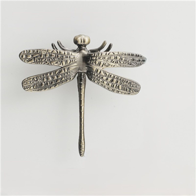 P00236 Dragonfly Handle for Children's Cabinet Door Drawer Gold Decorative Creative Screw Modern Sin