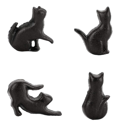 P00361 Cat Drawer Handle Pull Knobs Antique Cast Iron Drawer Knobs Decorative Cabinet Handle Knobs f