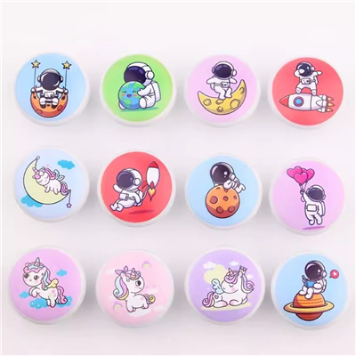 P00370 SpacemanHand painted Ceramic Knobs Kitchen Cabinet Cartoon Door Drawer Handles Pulls for Dres