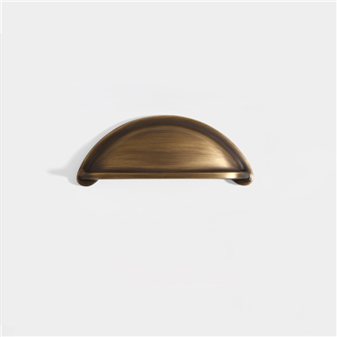 P00347 Pure copper wardrobe shell handle light luxury North European Chinese full brass semi circula