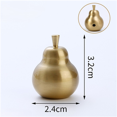 P00415 Creative Brass Knob Pear Shape Cabinet furniture door handles kitchen hardware knob