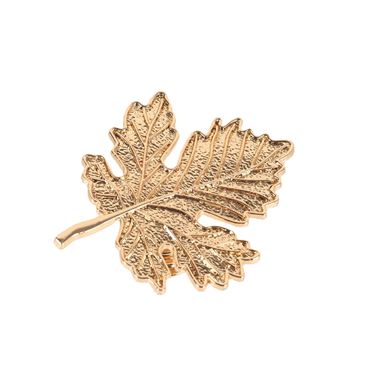 P00269 Metal Zinc Alloy Golden Maple Leaf Cabinet Handle Knob Plant Leaves Drawer Handle Pull