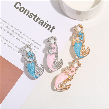 P00268 Mermaid Cabinet Knobs Cute Style Dresser Handle Knobs Zinc Alloy Handles Pulls for Home Decor