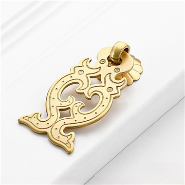 P00403 Vintage Style Brass Pull Cabinet Handles Knobs with Screws for Kitchen Cupboard Closet Wardro