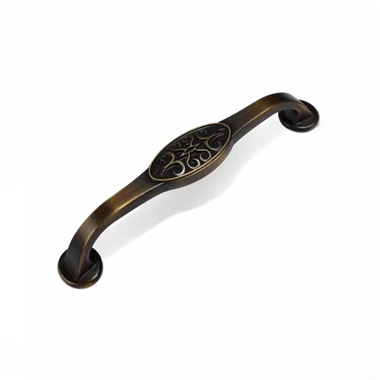 P00426 Zinc Alloy Pull Kitchen Hardware Knurled 96mm Furniture Wardrobe Cabinet Door Handle