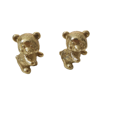 P00175 Bear Brass handle Brass forged animal shaped furniture pull hand light luxury wardrobe drawer