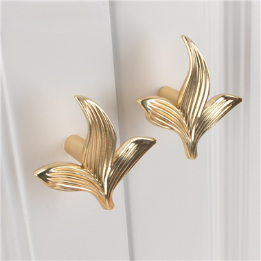 P00464 Leaf Shape Knobs Handles Pulls Pull Knob Handle for Kitchen Furniture Door Drawer Cabinet Dre