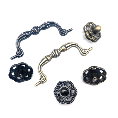 P00489 Zinc Alloy  cabinet door pulls rustic vintage handle hardware alloy accessories home furnishi