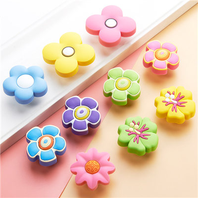 P00513 Kids Bedroom handles and Knob Decoration Girls Wardrobe Handles Soft Plastic Handles silicon 