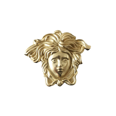 P00207 Creative Brass Pure Copper Portrait Drawer Cabinet Pulls Door Handle Wardrobe Locker Furnitur