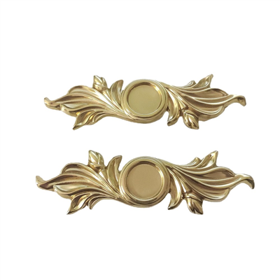 P00587 Furniture Hardware Accessories Flower Retro Antique Brass Kitchen Door Wardrobe Drawer Cabine