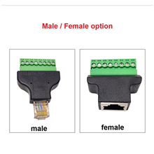 RJ45 Female to 8Pin Female Adapter