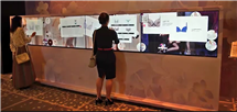 大厅展示互动投影触摸屏软件，桌面展示多点互动软件