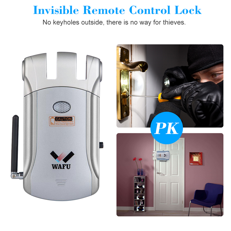 WAFU WF-008W APP Remote Control Door Lock, WIFI Invisible Smart ...